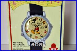 LORUS Melody Mickey Watch store display Walt Disney vintage advertising
