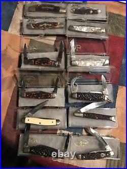 LOT OF 13 1970'S VINTAGE BOKER USA KNIVES NOS STORE DISPLAYS Condition IS used