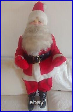 Large 44 Tall Vintage Advertising Christmas Store Window Display Santa Claus