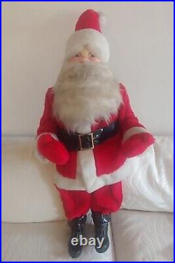 Large 44 Tall Vintage Advertising Christmas Store Window Display Santa Claus