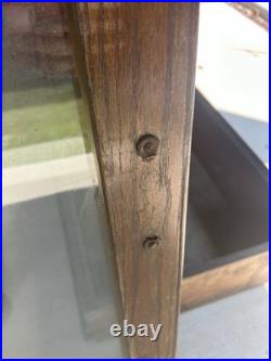Large Antique General Store Mercantile Display Cabinet Sliding Glass Doors