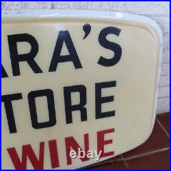 Large Vintage Store Display Sign PKG Store Beer Wine