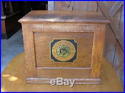 Large Vtg JP Coats 6 Drawer Antique Country Store Counter Top Spool Cabinet