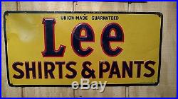 Lee Sign Pants- Jeans- Shirts Vintage Original Rare Sign Lee