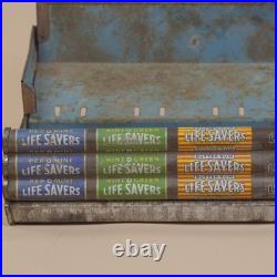 Life Savers Vintage Metal Store Display Rack 7 flavors two-tier Rare
