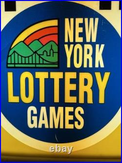 Light Up NY Lottery Lotto Sign Vintage New York Rare Plug In Works Light Up NY Lottery Lotto Sign Vintage New York Rare Plug In Works