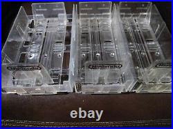 Lot of 3 vintage nintendo game holder store display Ajustable Rack nes snes n64