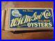 MAKE-OFFER-Vintage-Seal-Brand-Oysters-Embossed-Metal-Sign-NOS-WithWax-Paper-01-xb