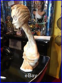 Mannequin Counter Display Vintage Antique Bust Head Deco 40s 50s Store