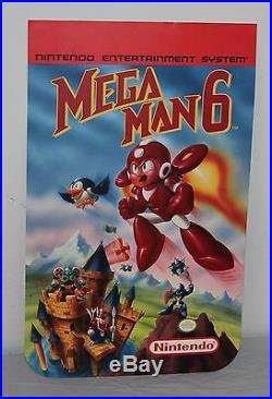Mega Man 6 Star Tropics 2 Store Display Sign Poster Promo Vintage Nintendo NES