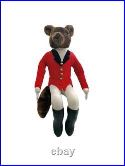 Mr Fox in Equestrian Attire Stuffed Animal Vintage Store Display Design Decor
