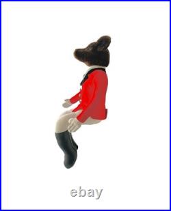 Mr Fox in Equestrian Attire Stuffed Animal Vintage Store Display Design Decor