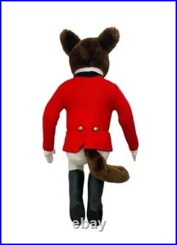 Mr Fox in Equestrian Attire Stuffed Animal Vintage Store Display Design Decor