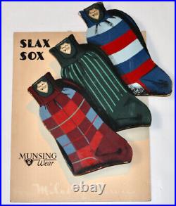 Munsingwear SLAX SOX vintage 3D counter display