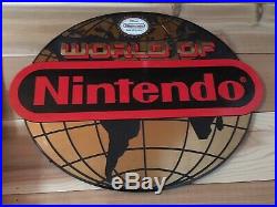 NES Nintendo Vintage Sign World Of Nintendo Store Display Authentic Rare
