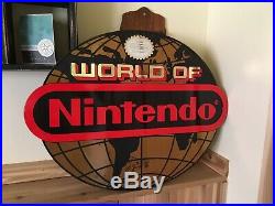 NES Nintendo Vintage Sign World Of Nintendo Store Display Authentic Rare