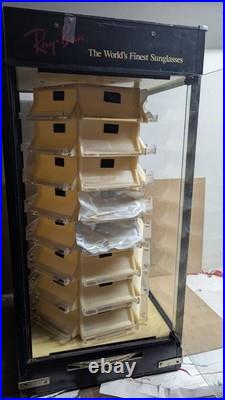 NO GLASS Vintage Ray-Ban Sunglasses 8 Tier Retail Rotating Store Display Case