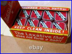NOS vintage Natures Remedy store display of tablet tins pharmaceutical medicine