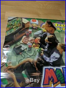 Nintendo 64 N64 Mario Party Banner Poster Promo Promotional Store Display VTG