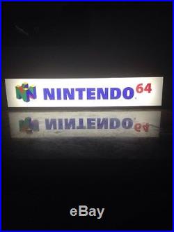 Nintendo 64 Store/Rec Room Display light up SIGN High Quality Vintage Very Rare