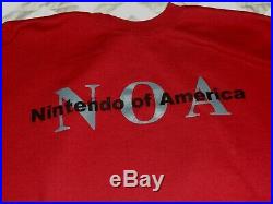 Nintendo Employee NOA Sweatshirt Promo Promotional Store Display Vintage 90s