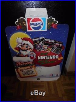 Nintendo NES Store Display Sign Vintage Pepsi Christmas Mario 1980s