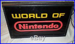 Nintendo Sign World of Nintendo Sign Vintage Nintendo Store Display