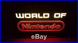 Nintendo Sign World of Nintendo Sign Vintage Nintendo Store Display