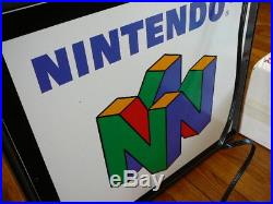 Nintendo Store Sign Display N64 1996 Rare Vintage Original Unused MINT