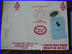 Nintendo Store Sign Display N64 1996 Rare Vintage Original Unused MINT