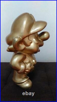 Nintendo Super Mario Gold Figure Store Display Novelty statue retro vintage