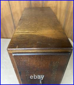 OBO Rare VTG Standard Paper Company Milwaukee WI Oak Wood Drawer
