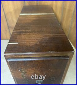 OBO Rare VTG Standard Paper Company Milwaukee WI Oak Wood Drawer
