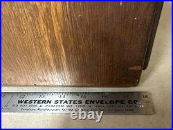 OBO Rare VTG Standard Paper Company Milwaukee WI Oak Wood Drawer