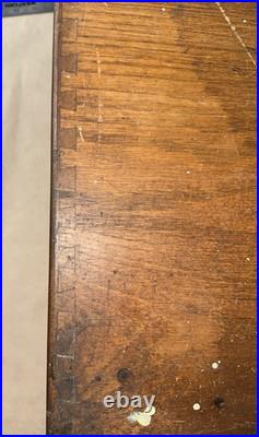 OBO Rare VTG Standard Paper Company Milwaukee WI Oak Wood Drawer