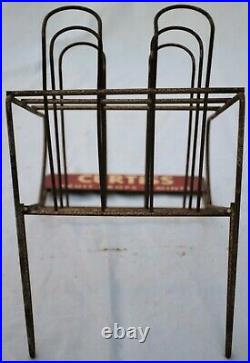 OLD Country STORE Vintage METAL WIRE RACK Store Display CURTISS candy