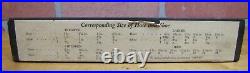 ONYX Hosiery Old Store Display Advertising Sign Hose Shoe Chart Wood & Copper