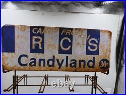 ORIGINAL VINTAGE 26 BRACH'S CANDYLAND CANDY BAG RACK STORE DISPLAY 30 CENT 30c