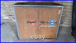 ORIGINAL Vintage BLUE STREAK CABINET Ignition Service Garage W / Key