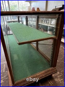 Oak Store Display Case, Vintage 8' Glass Showcase, Store Counter, Mercantile