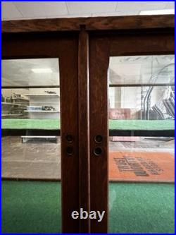 Oak Store Display Case, Vintage 8' Glass Showcase, Store Counter, Mercantile