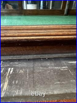 Oak Store Display Case, Vintage 8' Glass Showcase, Store Counter, Mercantile
