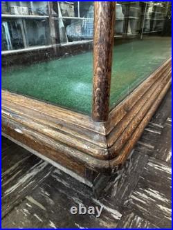 Oak Store Display Case, Vintage 8' Glass Showcase, Store Counter, Mercantile
