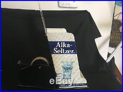 Old Vtg Metal Alka Seltzer Store Display Tape Dispenser First Aid Medicine