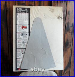 Orig. /Rare! 1966 MICKEY MANTLE Fedtro Megaphones Vintage Store Display Sign