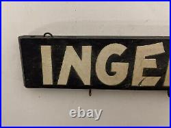 Original Double Sided Ingersoll Pocket Watch Display Advertising Sign