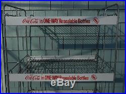 Original Vintage Enjoy Coca Cola Coke Wire Frame Store Display Shelves Rack POS