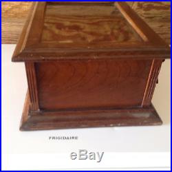 Original Vintage Oak Spencerian Steel Pens Country Store Display Cabinet Wood