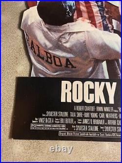 Original Vintage Rocky IV 4 Counter Standee Cardboard Cutout Standup Die Cut