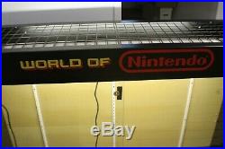 Original World of Nintendo Display Case Store Shelf Vintage NES